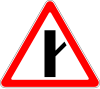 Дорожный знак 2.3.4 «Примыкание второстепенной дороги»